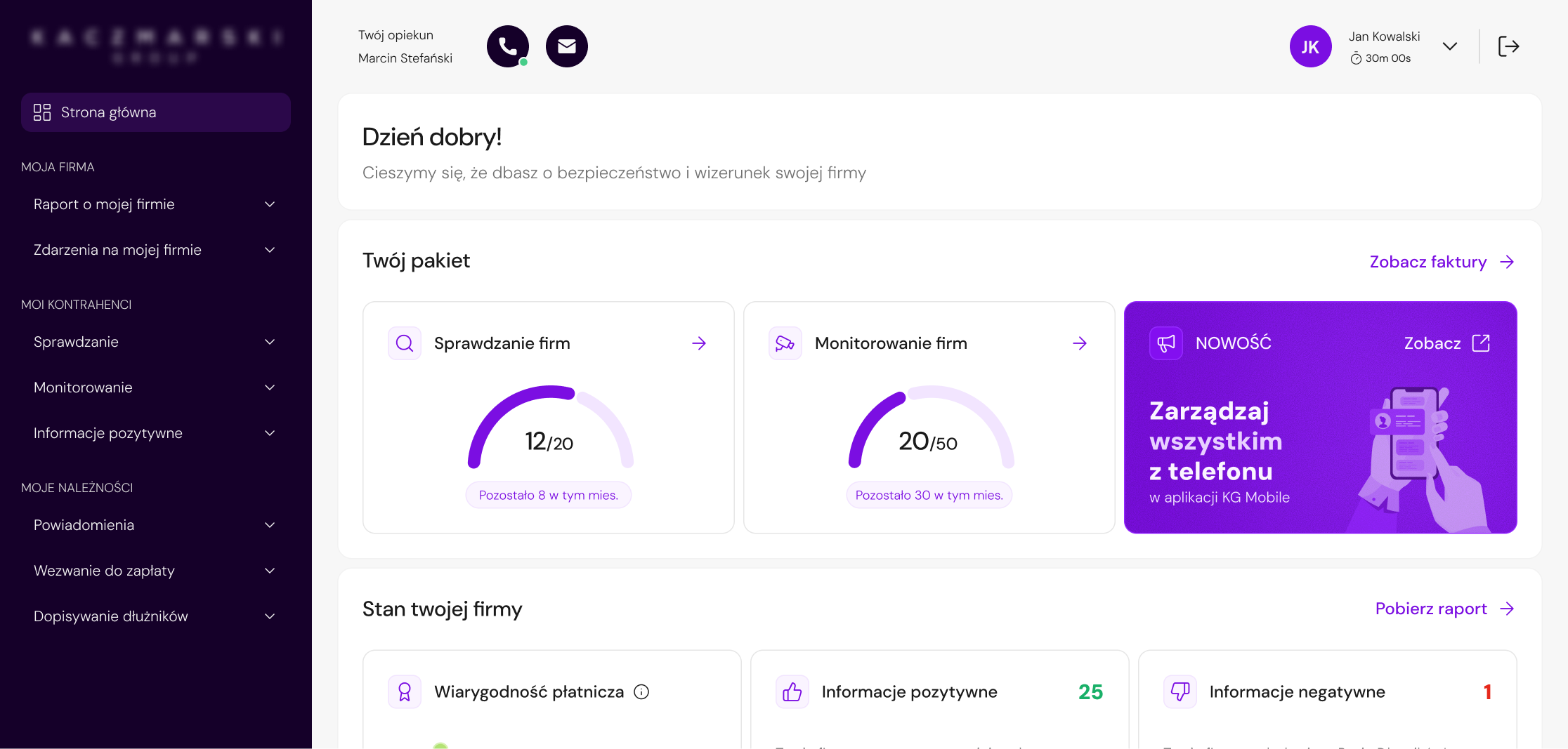 Customer panel home page redesign